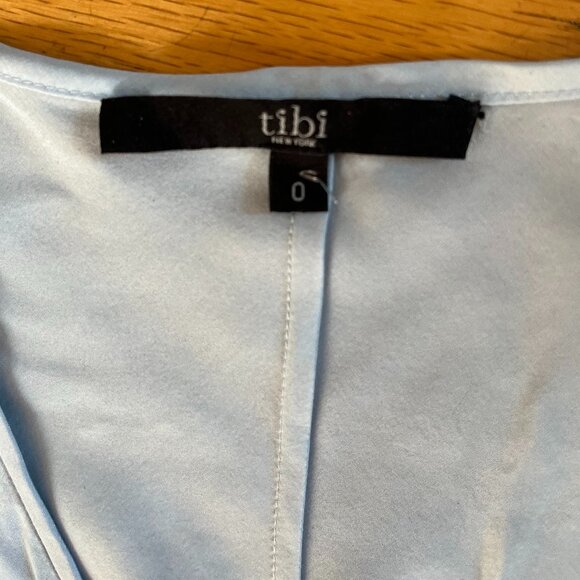 Tibi Women's Light Blue Silk Dress Size 0 NWOT - Picture 3 of 7